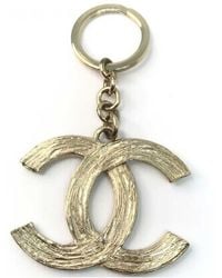 Chanel Timeless/Classique Schlüsselanhänger - Mettallic