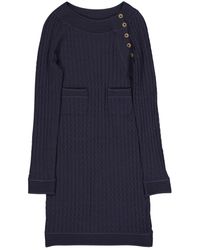 Chanel Vestito midi in Lana - Blu