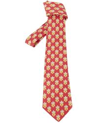 Hermès Seide Krawatten - Rot