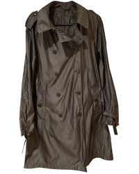 Moncler Trenchs en Polyester Anthracite - Marron