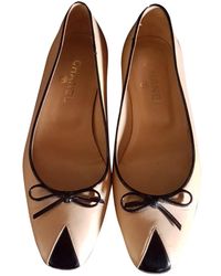 Chanel Bailarinas de Cuero - Neutro