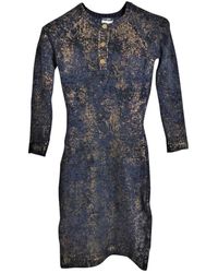 Chanel Kaschmir Midi kleid - Blau