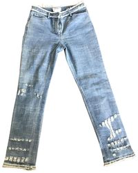 Chanel Jeans en Denim Bleu