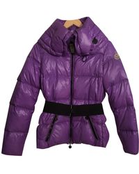 Moncler Mantel en Synthétique Violet