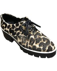 Sandro Multicolour Faux Fur Lace Ups