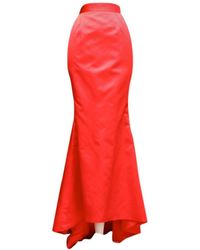 Chanel Seide maxi rock - Rot