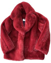 Diane von Furstenberg Synthetikpelz Mantel - Rot