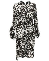 Diane von Furstenberg Seide Midi kleid - Braun