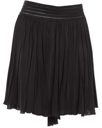 Louis Vuitton \n Black Silk Skirt
