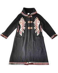 Chanel Abrigo en cachemira multicolor - Negro