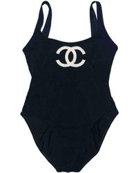 Chanel Einteiliger Badeanzug - Schwarz