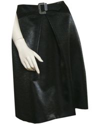 Chanel Jupe \N en Laine Noir