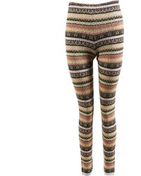 Chanel Pantaloni in cachemire multicolore