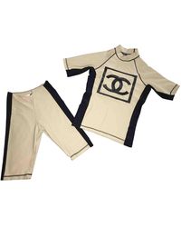 Chanel Bermudas en sintético beige - Neutro