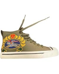 Burberry Cloth Trainers - Green