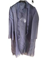 Max Mara Silk Trench Coat - Purple