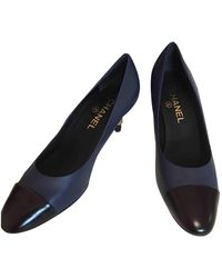 Chanel Décolleté in Pelle - Blu