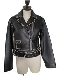 Sandro Leder Jacken - Schwarz