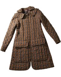 Chanel Abrigo de Lana - Marrón