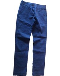 Max Mara Brown Cotton Trousers