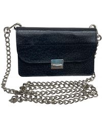 comme des garçons black leather crossbody bag