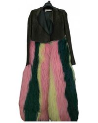 Marni Cappotto in Pelle - Multicolore