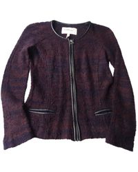Étoile Isabel Marant Wolle Kurze Jacke - Blau