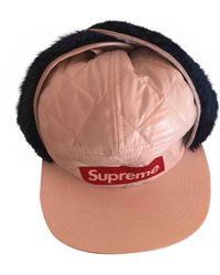 Supreme Sombrero. Gorros en poliéster blanco