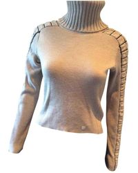 Chanel Wolle Tops - Natur