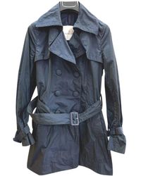 Moncler Trenchs en Polyester Bleu