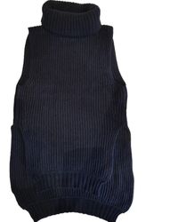 Céline Navy Cashmere Knitwear - Blue