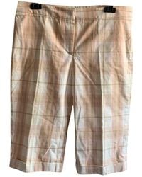 Burberry Pink Cotton Shorts