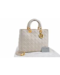 Dior Lady White Leather Handbag