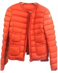 Moncler Mantel Classic en Polyester Orange