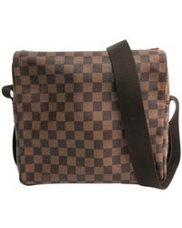 Louis Vuitton Leinen Business Tasche - Braun