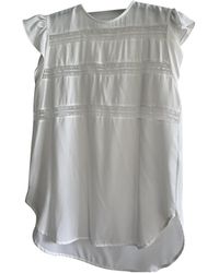Sandro Spring Summer 2019 Seide Bluse - Grau