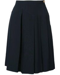 Chanel Short in Seta - Blu