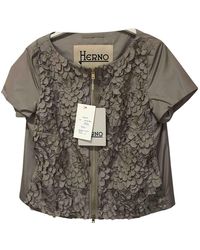 Herno Top en Soie Gris