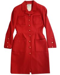 Chanel Cappotto in Lana - Rosso