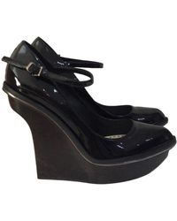Stella McCartney Escarpins \N en Cuir verni Noir