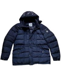 Moncler Mantel en Synthétique Bleu