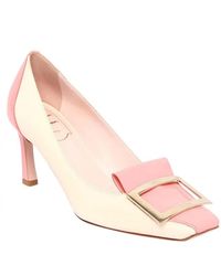 Roger Vivier Belle Vivier Trompette Leder Pumps - Weiß