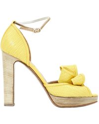 Valentino \n Yellow Leather Heels