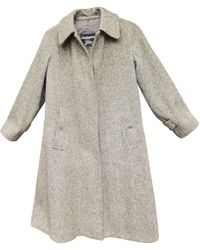 Burberry Pre-owned Vintage Grey Tweed Coats