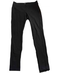 Diane von Furstenberg Hose Synthetik Schwarz