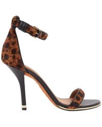 Givenchy Kalbsleder In Pony-optik Römersandalen - Braun