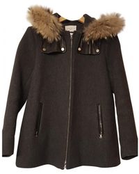 Sandro Wolle Mäntel - Grau