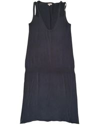 Maje Anthracite Cotton Dress - Blue
