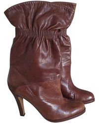 Marni Stivali in Pelle - Marrone