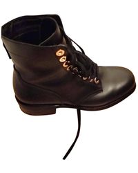 Sandro Fall Winter 2018 Black Leather Ankle Boots